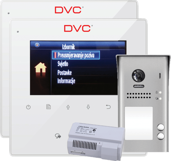 VIDEO PORTAFON ZA DVA STANA DVC