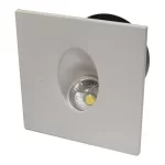 zudna ugradbena svjetiljka kvadratnog oblika bijela