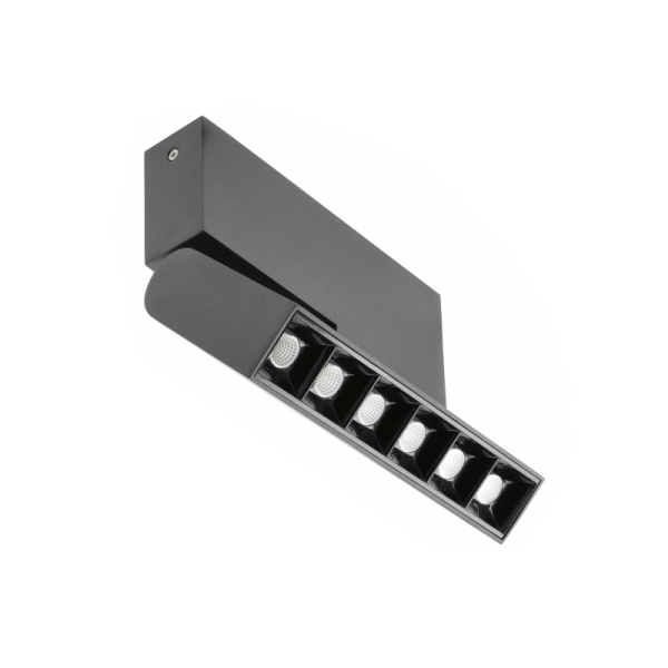 Stropna zakretna lampa GTV Sierra 18W 1620lm 4000K IP20 48* crna