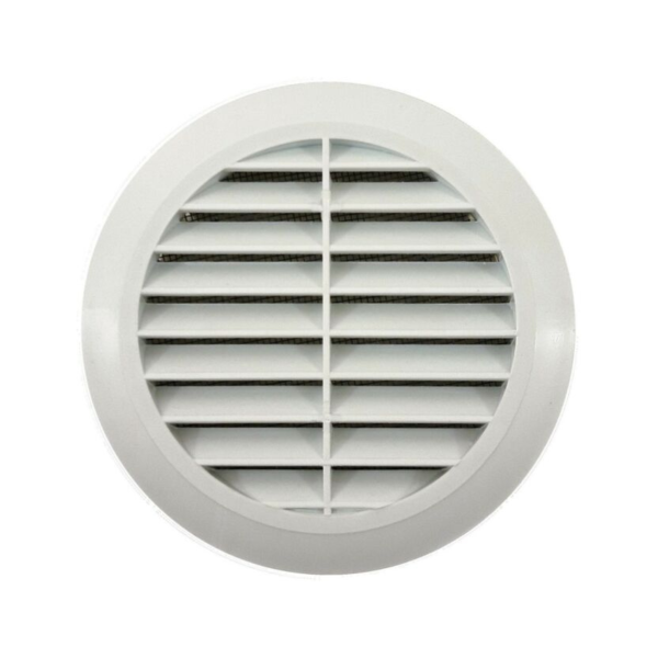 Protivkišna rešetka za ventilaciju FI150 bijela okrugla