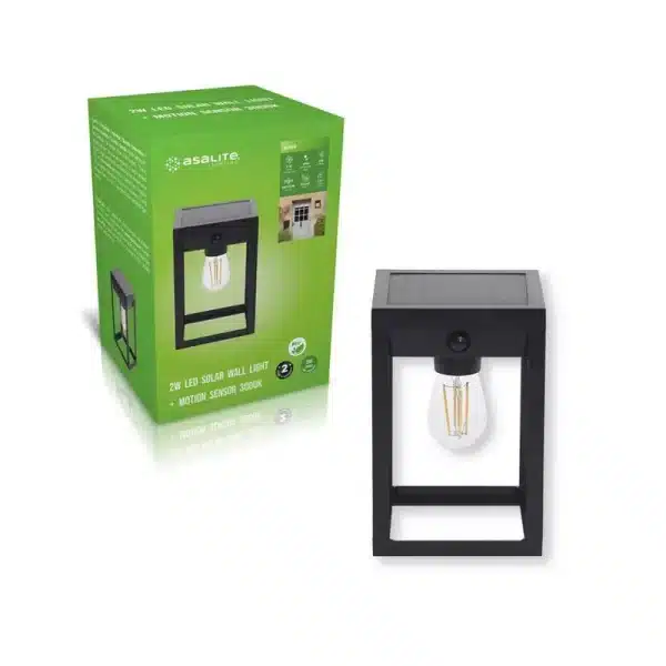 LED zidna solarna lampa sa senzorom Asalite 2W 3000K