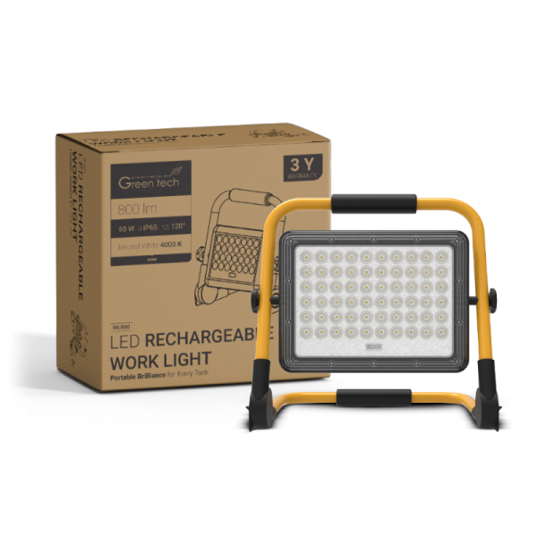 Prijenosni LED reflektor Green Tech, 60W, 4000K, IP65 - WLR60