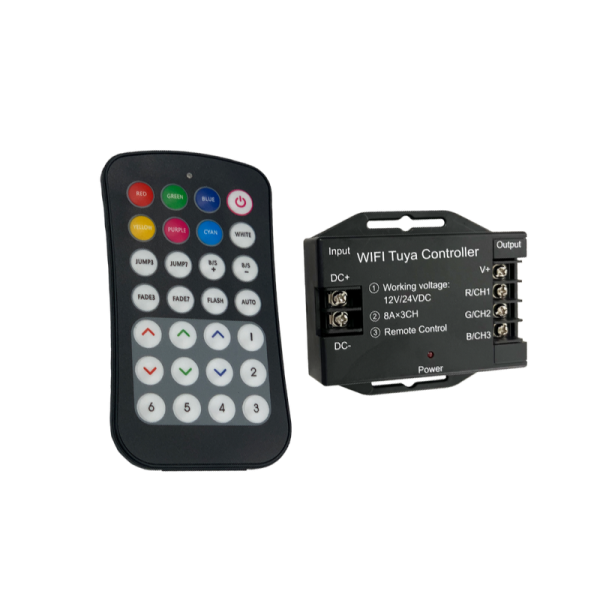 LED kontroler Green Tech RGB, 12-24V, 288W (12V), 576W (24V), WIFI TUYA app