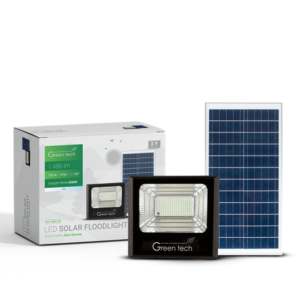 Solarni led reflektor 100w 6000k