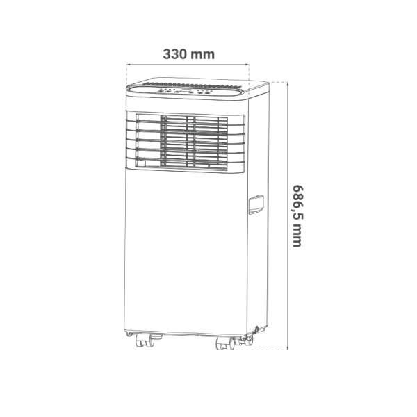 Prijenosna klima Chigo 9000BTU 2,6kW R290 - Slika 2