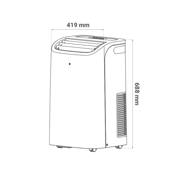 Prijenosna klima Chigo 12000BTU 3,5kW R290 - Slika 2