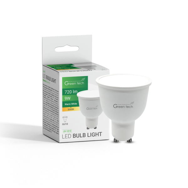 GREEN TECH LED žarulja Green Tech 9W, 3000K, GU10, IP20, Sanan chip - LB-1010