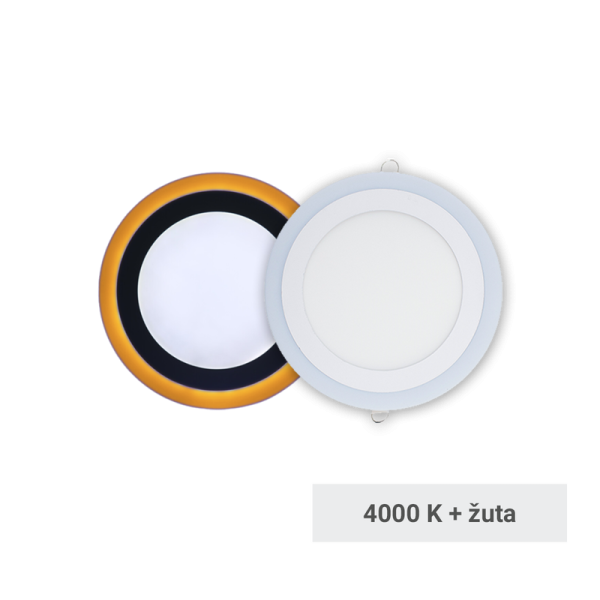 LUMERA LED panel Lumera Lighting 6W + 3W, 4000K + 3000K, ugradni, okrugli - LM-306-9W